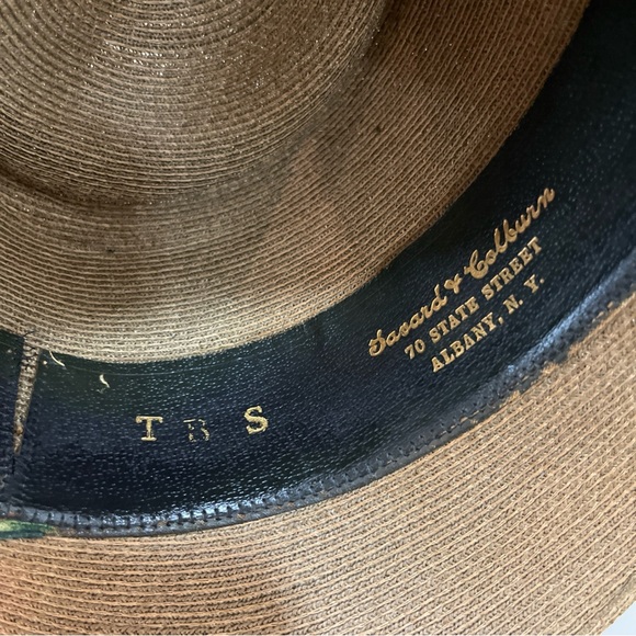 VTG LAMSON HUBBARD  BALTIMORE NEW YORK WOMEN PANAMA HAT RARE TO FIND - Picture 7 of 8